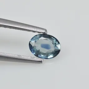 0.45  cts Natural Blue Green Teal Sapphire Loose Gemstone Oval Cut