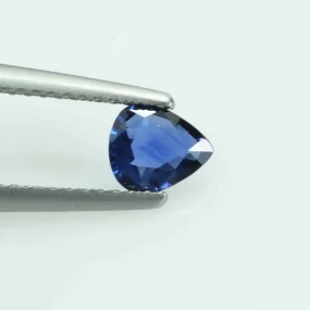0.50 cts  Natural Blue Sapphire Loose Gemstone Pear Cut