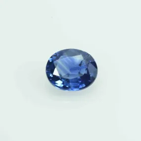 0.82 cts  Natural Blue  Sapphire Loose Gemstone Oval Cut