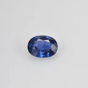 1.25 cts  Natural Blue Sapphire Loose Gemstone Oval Cut