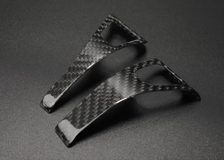 14Pcs Real Molded Dry Gloss Carbon Fiber Window Switch Covers for Tesla Model Y (Left Hand Drive) 2020