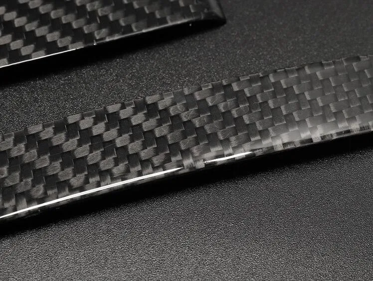 14Pcs Real Molded Dry Gloss Carbon Fiber Window Switch Covers for Tesla Model Y (Left Hand Drive) 2020