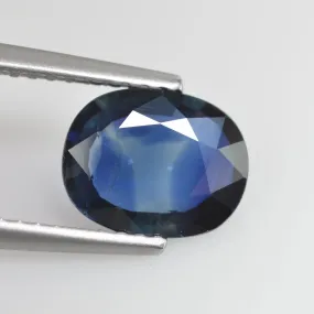 1.71 cts  Natural Blue Sapphire Loose Gemstone Oval Cut