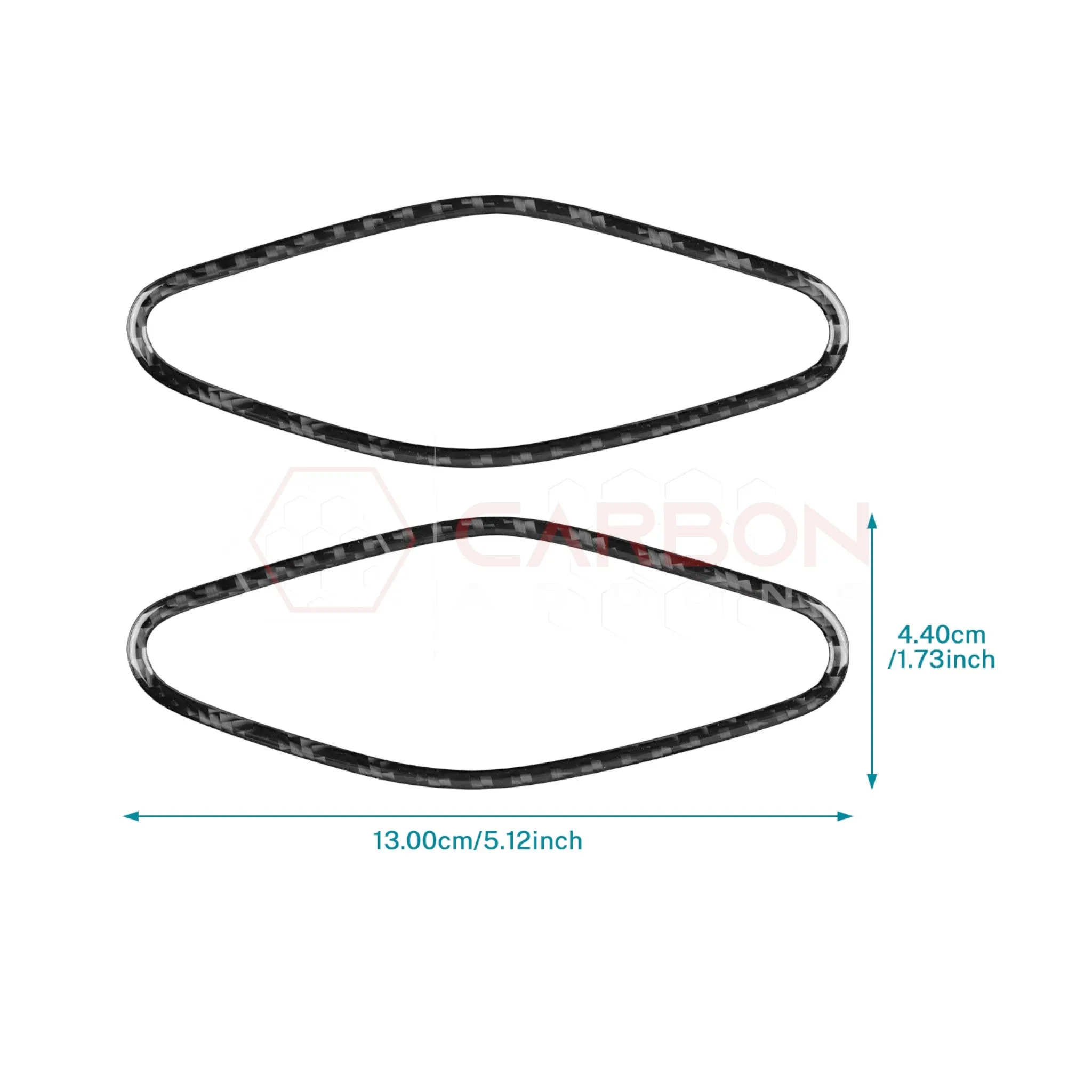 2024  S650 Ford Mustang Real Carbon Fiber A Pillar Speaker Trim Overlay