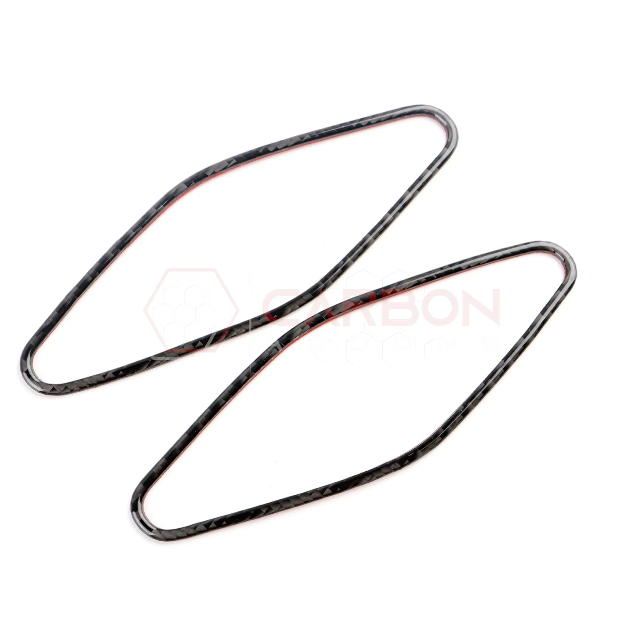2024  S650 Ford Mustang Real Carbon Fiber A Pillar Speaker Trim Overlay