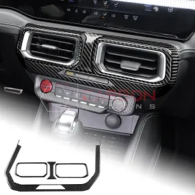 2024  S650 Ford Mustang Real Carbon Fiber Dash Center AC Vents Trim Overlays