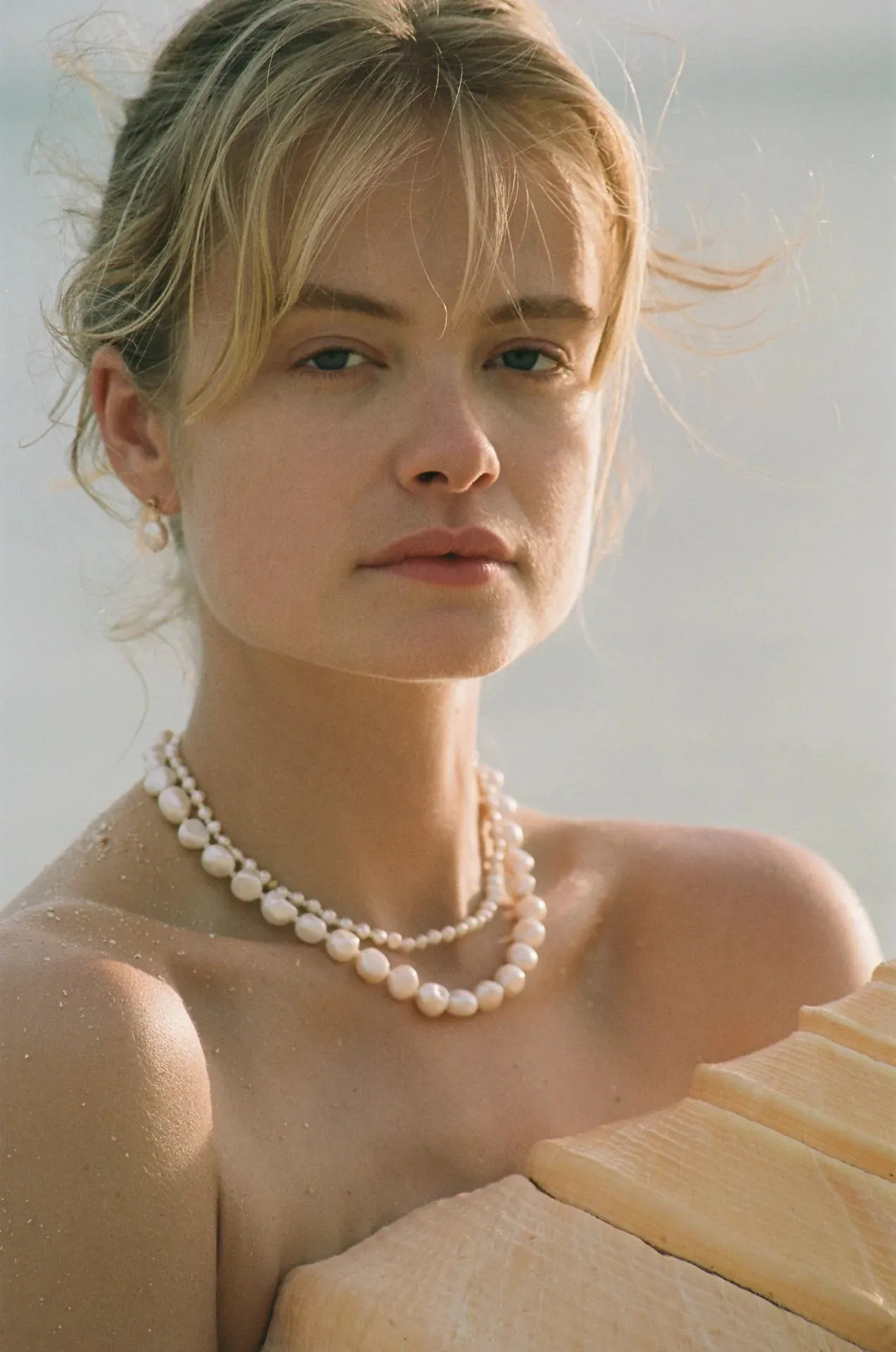 Anni Lu Petit Stellar Pearly Necklace in Gold