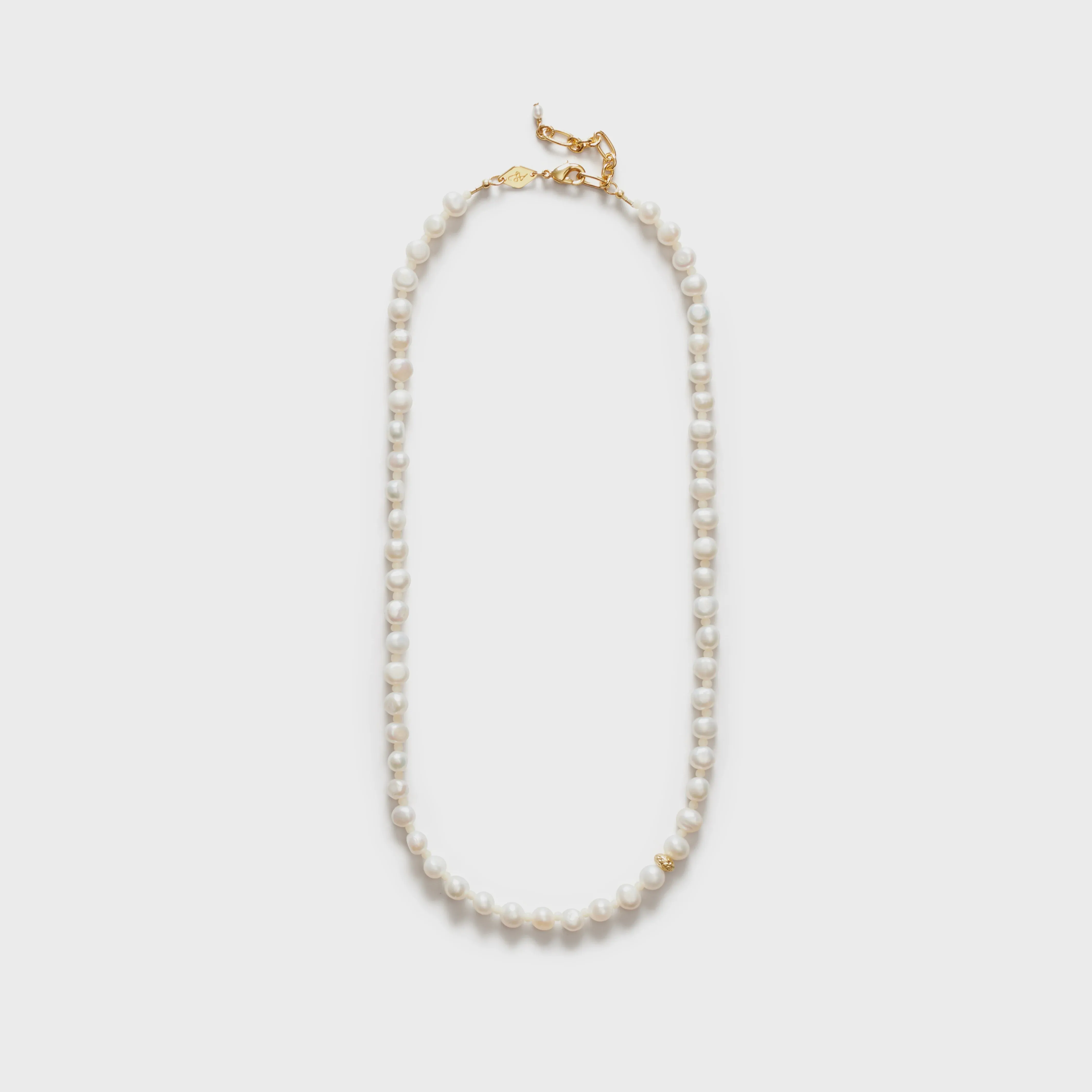Anni Lu Petit Stellar Pearly Necklace in Gold
