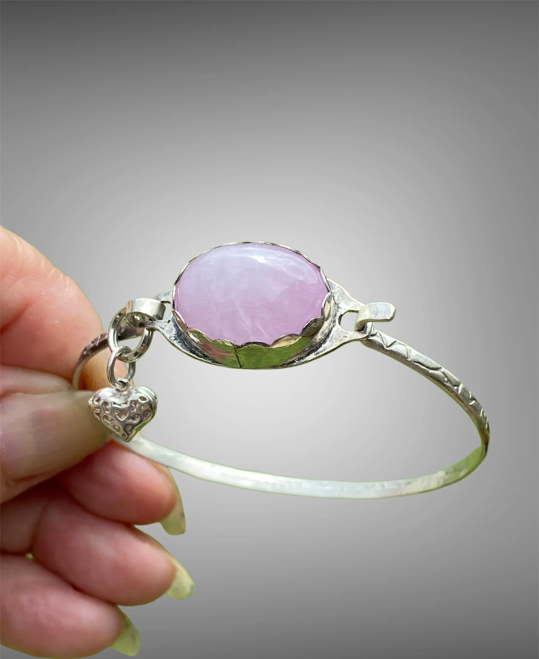 Artisan Pink Kunzite Tension Cuff