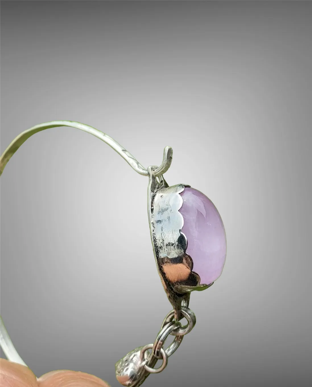 Artisan Pink Kunzite Tension Cuff