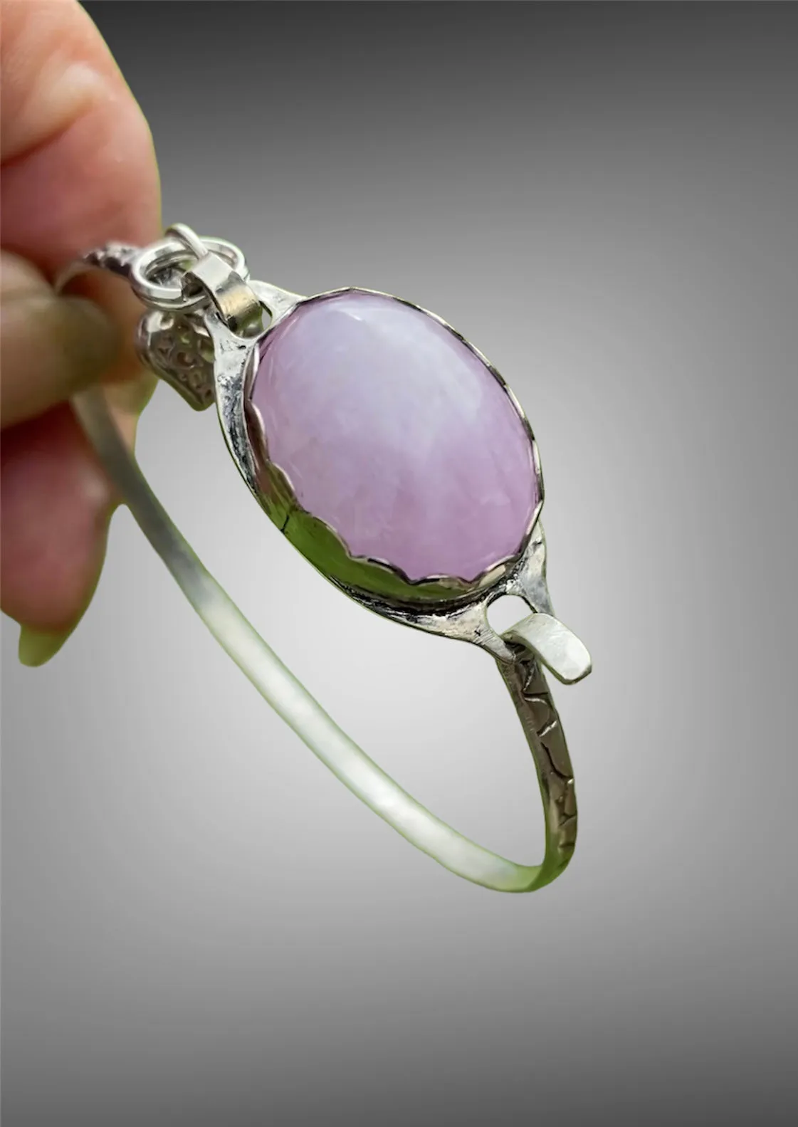 Artisan Pink Kunzite Tension Cuff