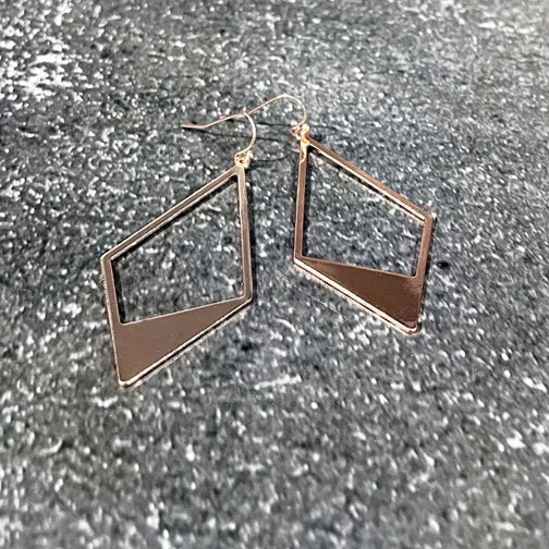 Asymmetric Angled Earrings (GOLD, ROSE GOLD OR SILVER)