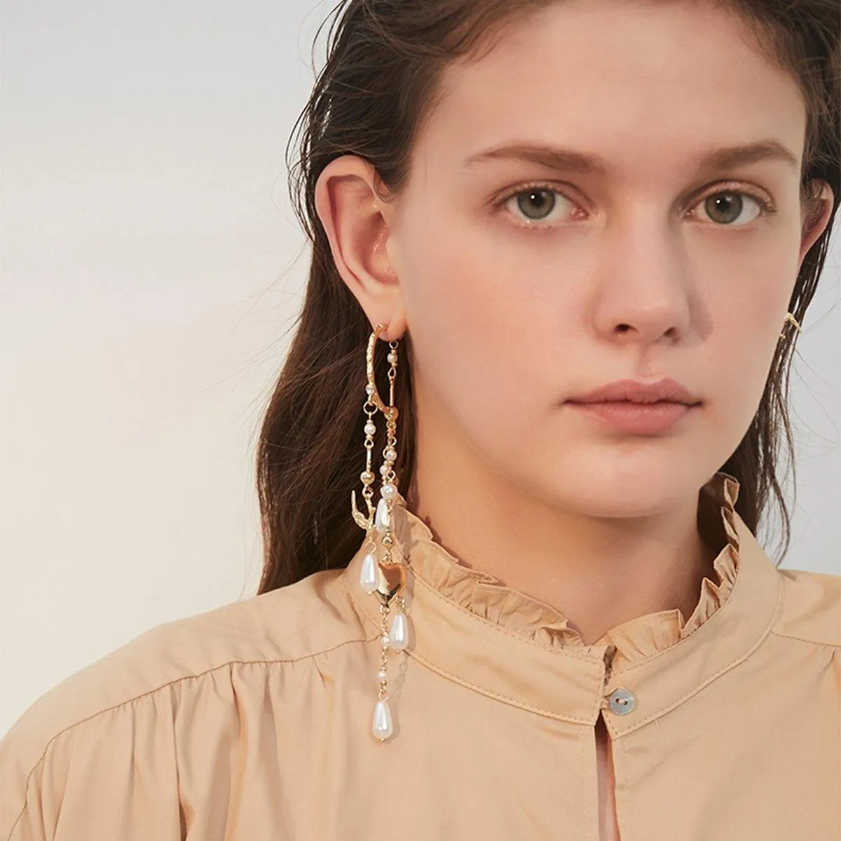 Asymmetric Drop Earrings