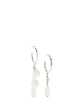 Asymmetric drop earrings