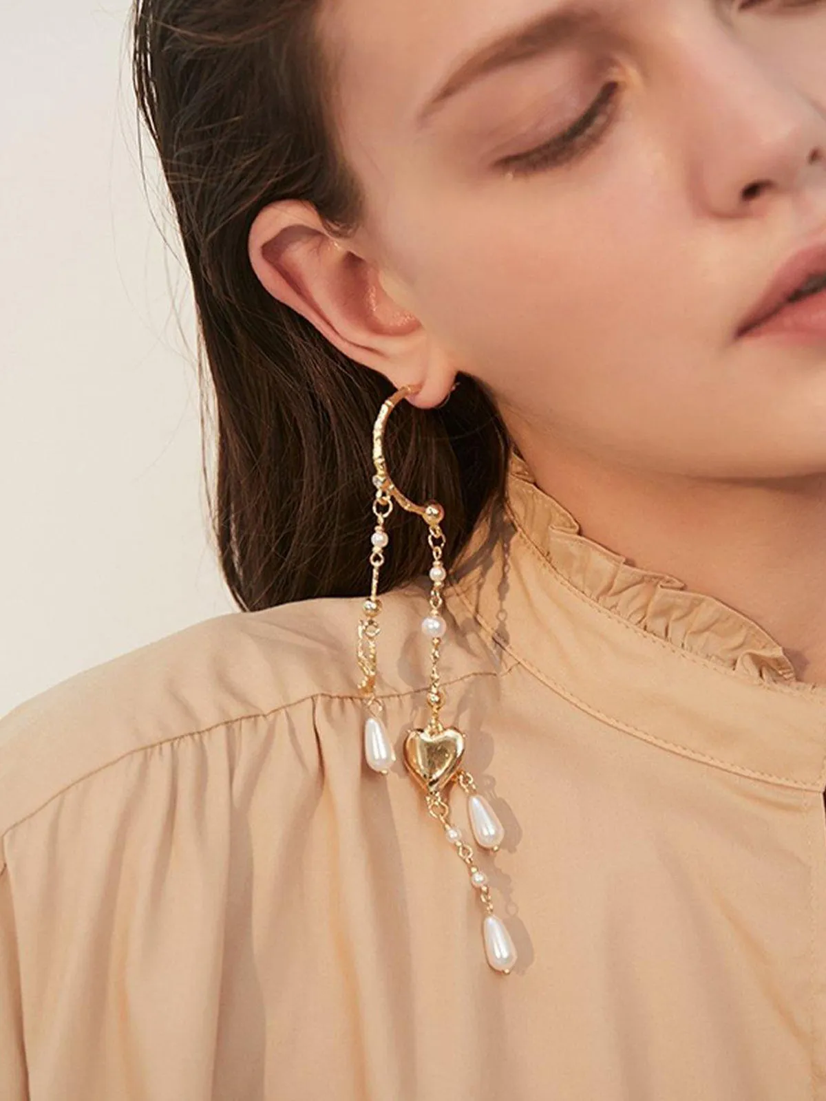 Asymmetric Drop Earrings