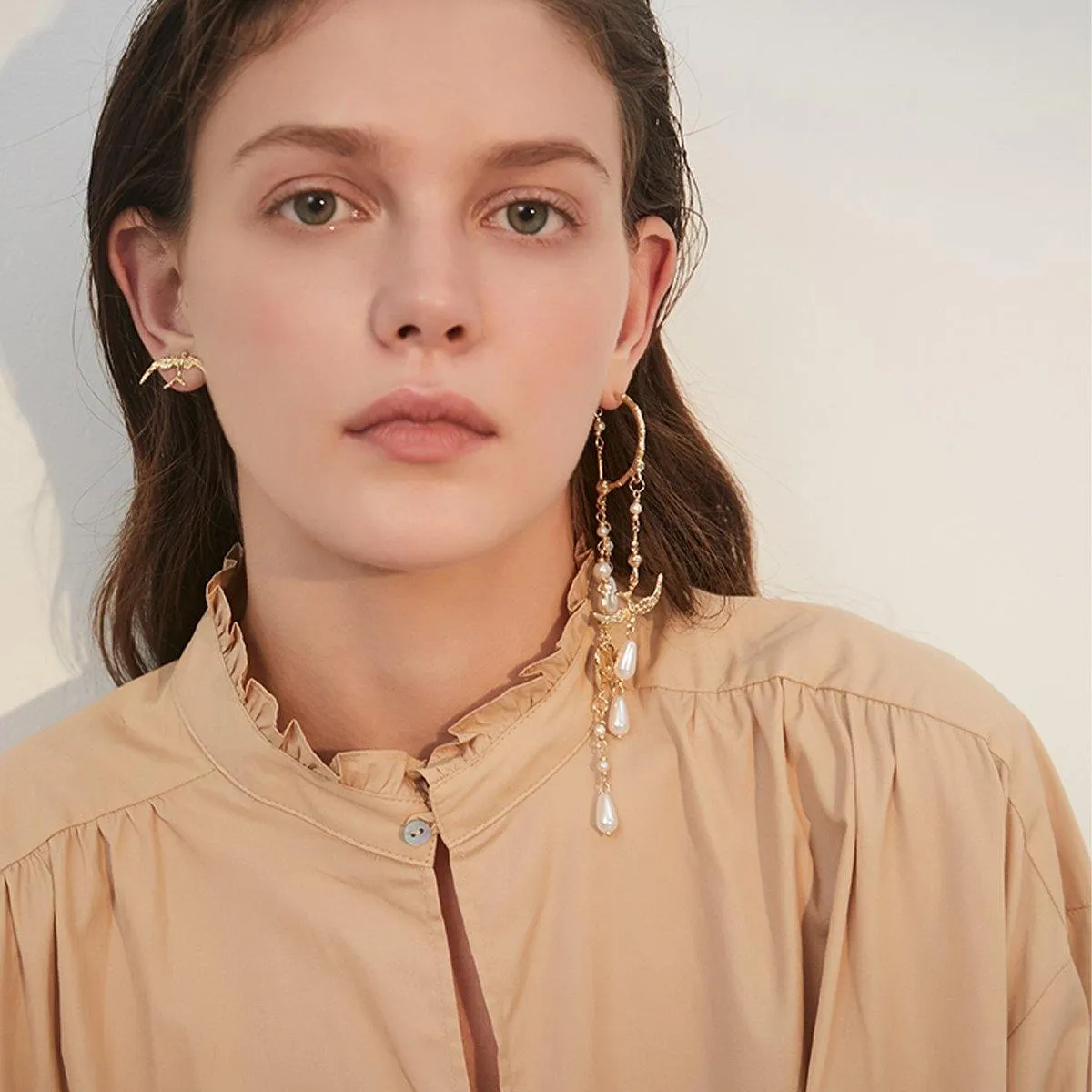 Asymmetric Drop Earrings