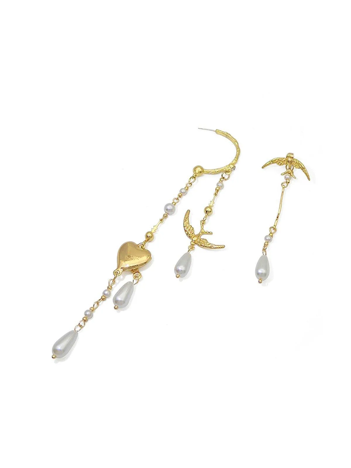 Asymmetric Drop Earrings