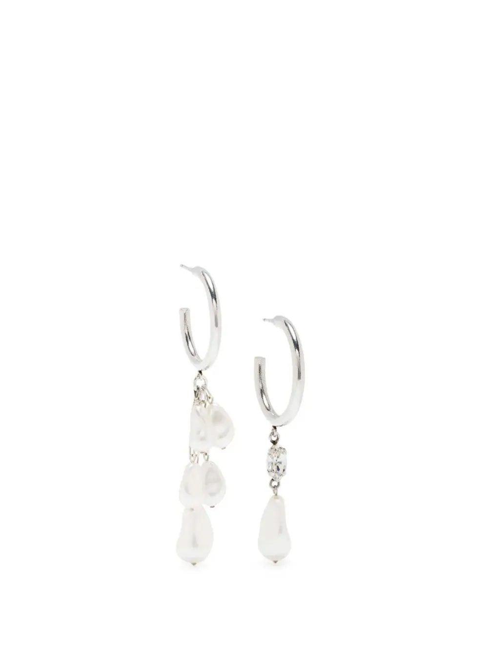 Asymmetric drop earrings
