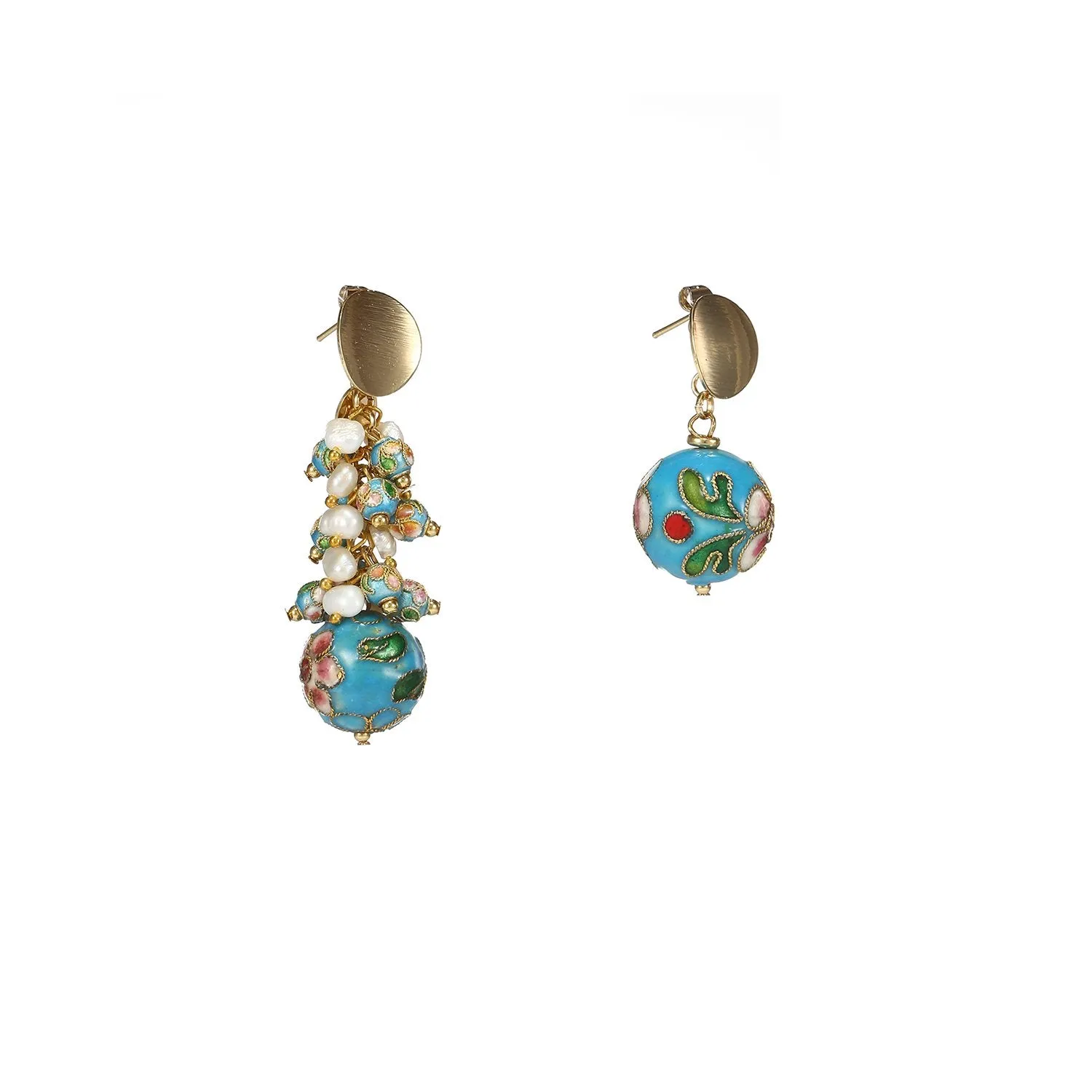 Asymmetrical Pearl Earrings