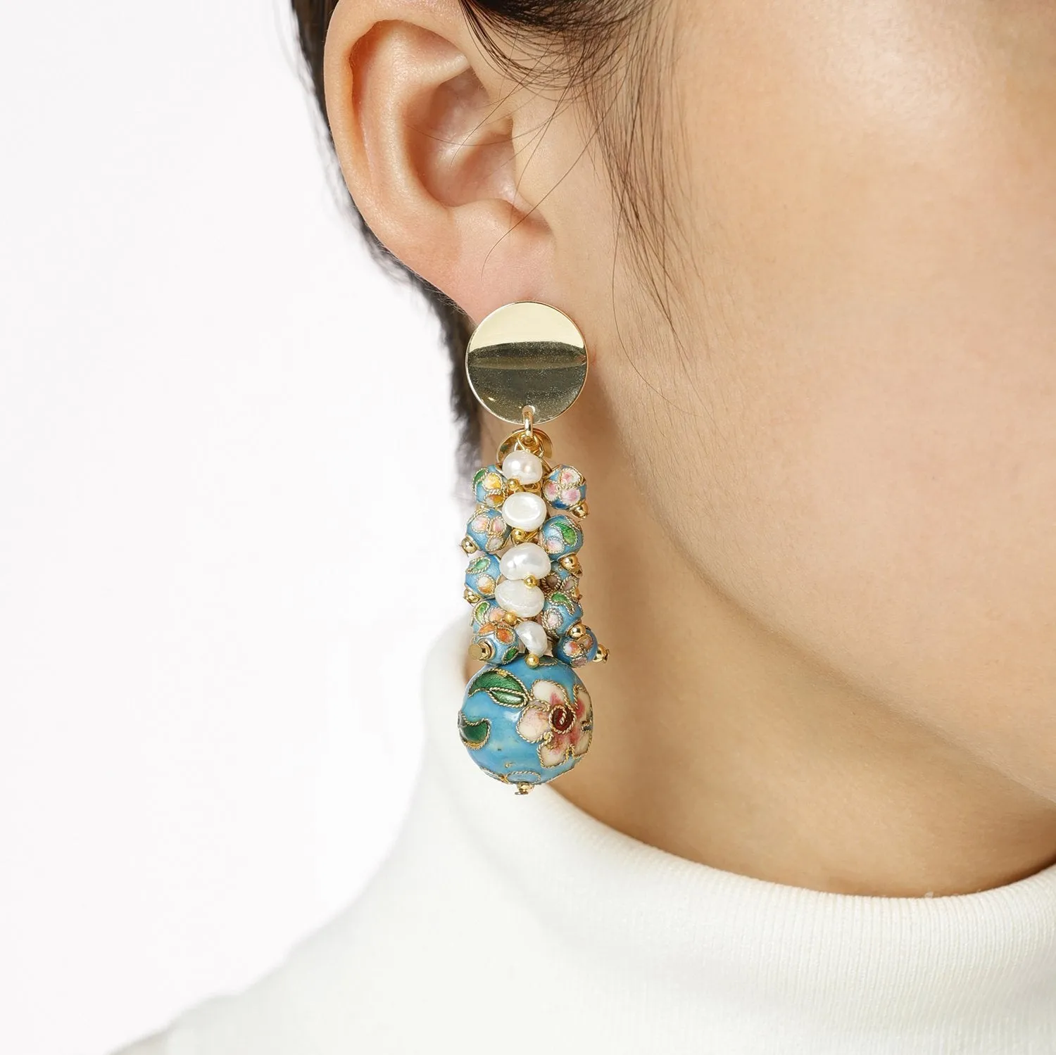 Asymmetrical Pearl Earrings