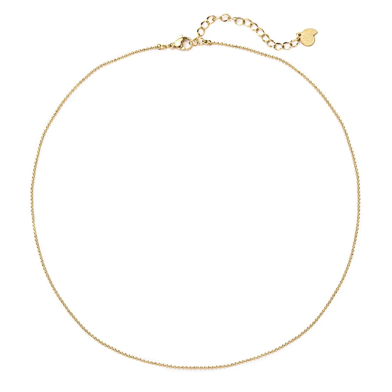 Bead Chain Necklace Gold
