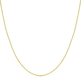 Bead Chain Necklace Gold