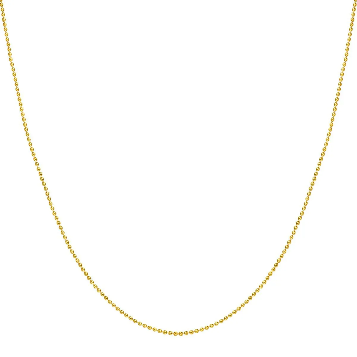Bead Chain Necklace Gold