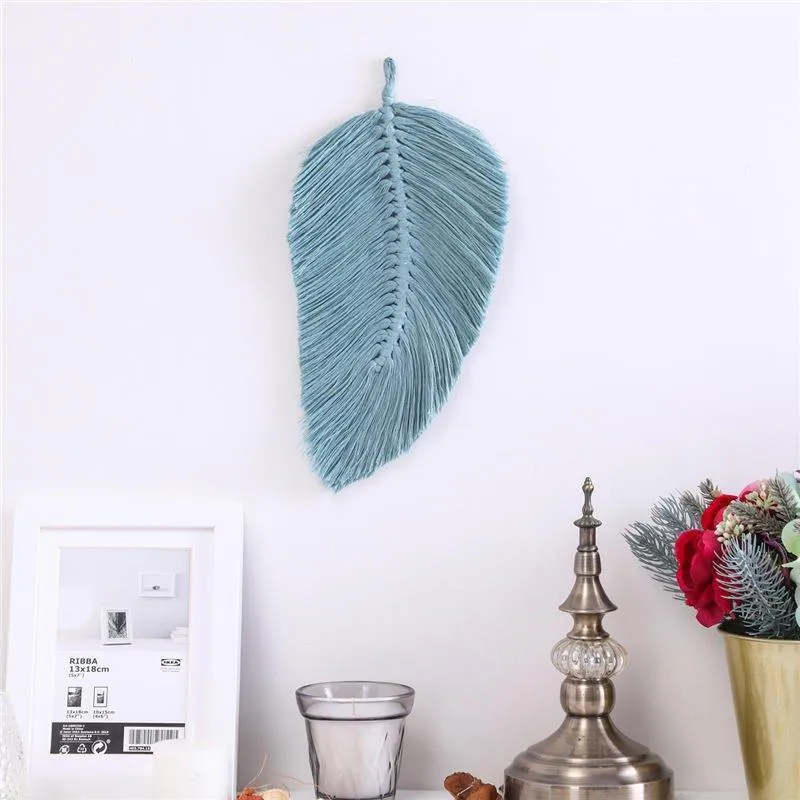 Beautiful Leaf Cotton Macrame Wall Hanging