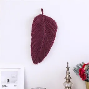 Beautiful Leaf Cotton Macrame Wall Hanging