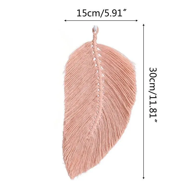 Beautiful Leaf Cotton Macrame Wall Hanging