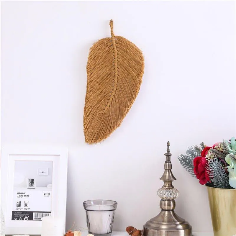 Beautiful Leaf Cotton Macrame Wall Hanging