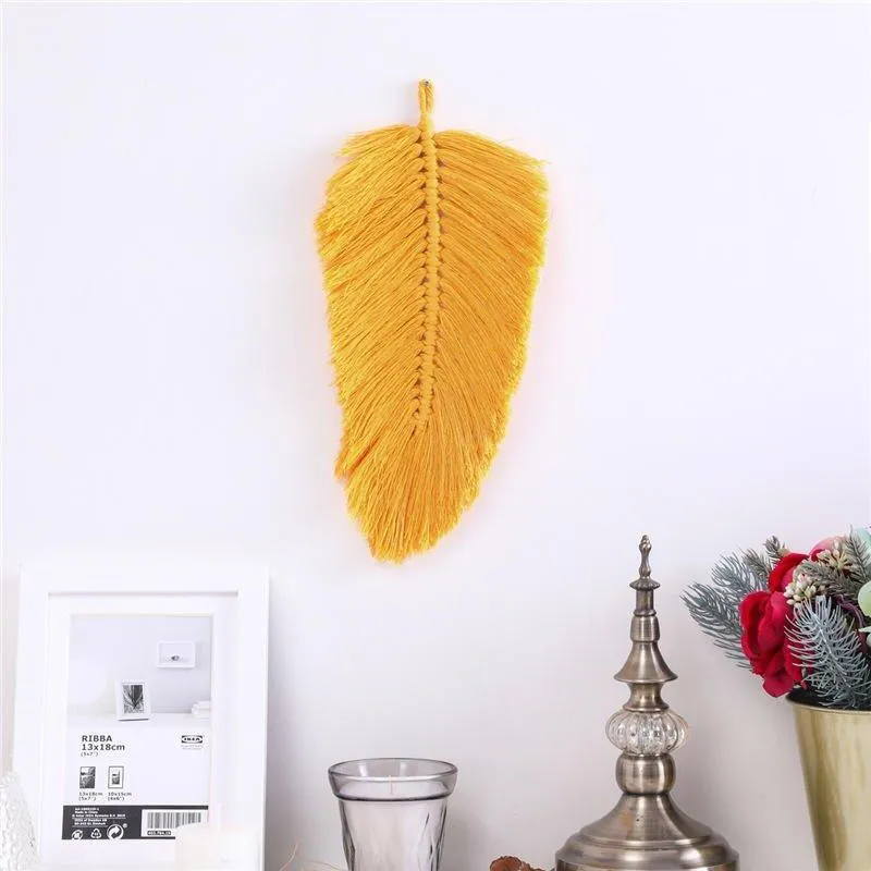 Beautiful Leaf Cotton Macrame Wall Hanging