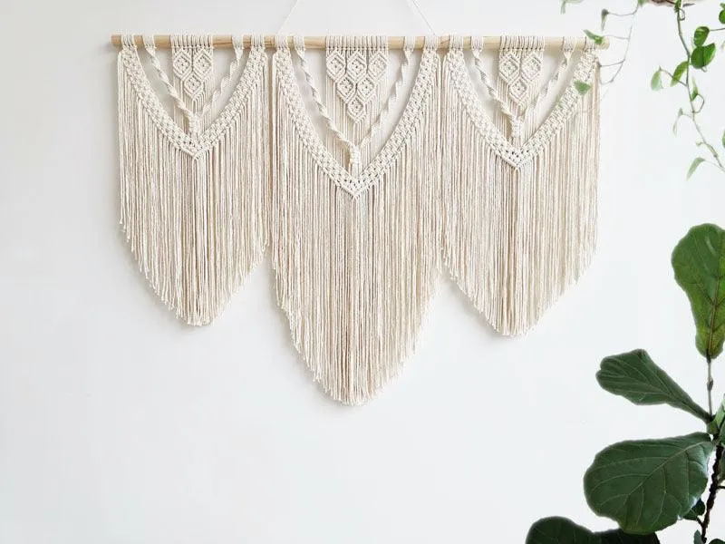 Beautifully Handmade Extra Large Macrame Wall Tapestry