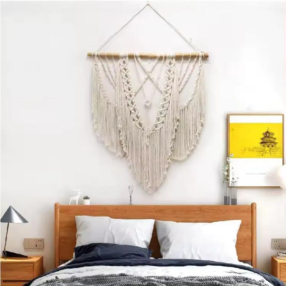 Boho Charm: Large Handwoven Macrame Wall Art
