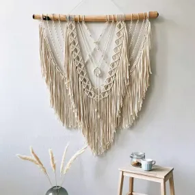 Boho Charm: Large Handwoven Macrame Wall Art