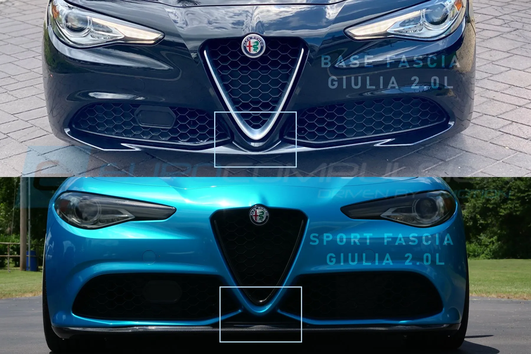 CARBON FIBER "QV STYLE" FRONT LIP (ALFA ROMEO GIULIA 2.0L SPORT)