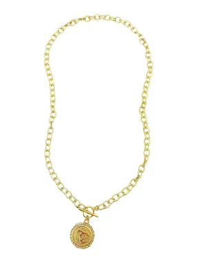 CC Gold Coin Necklace