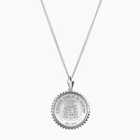 CGA Crest Sunburst Necklace - Sterling Silver