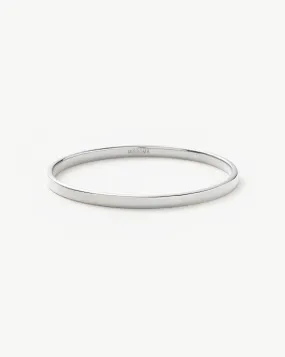 Classic Round Bangle | Silver Plated