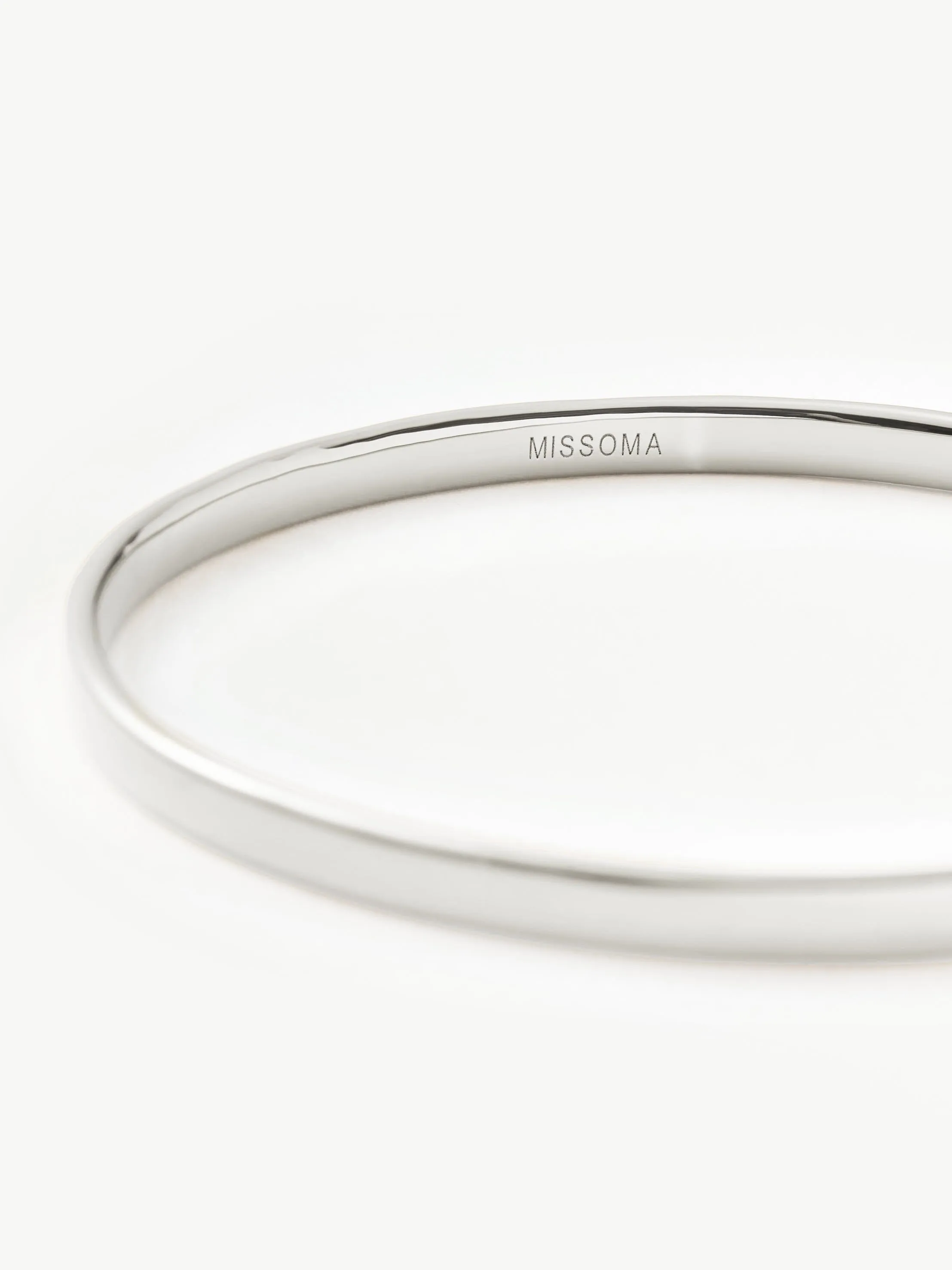 Classic Round Bangle | Silver Plated