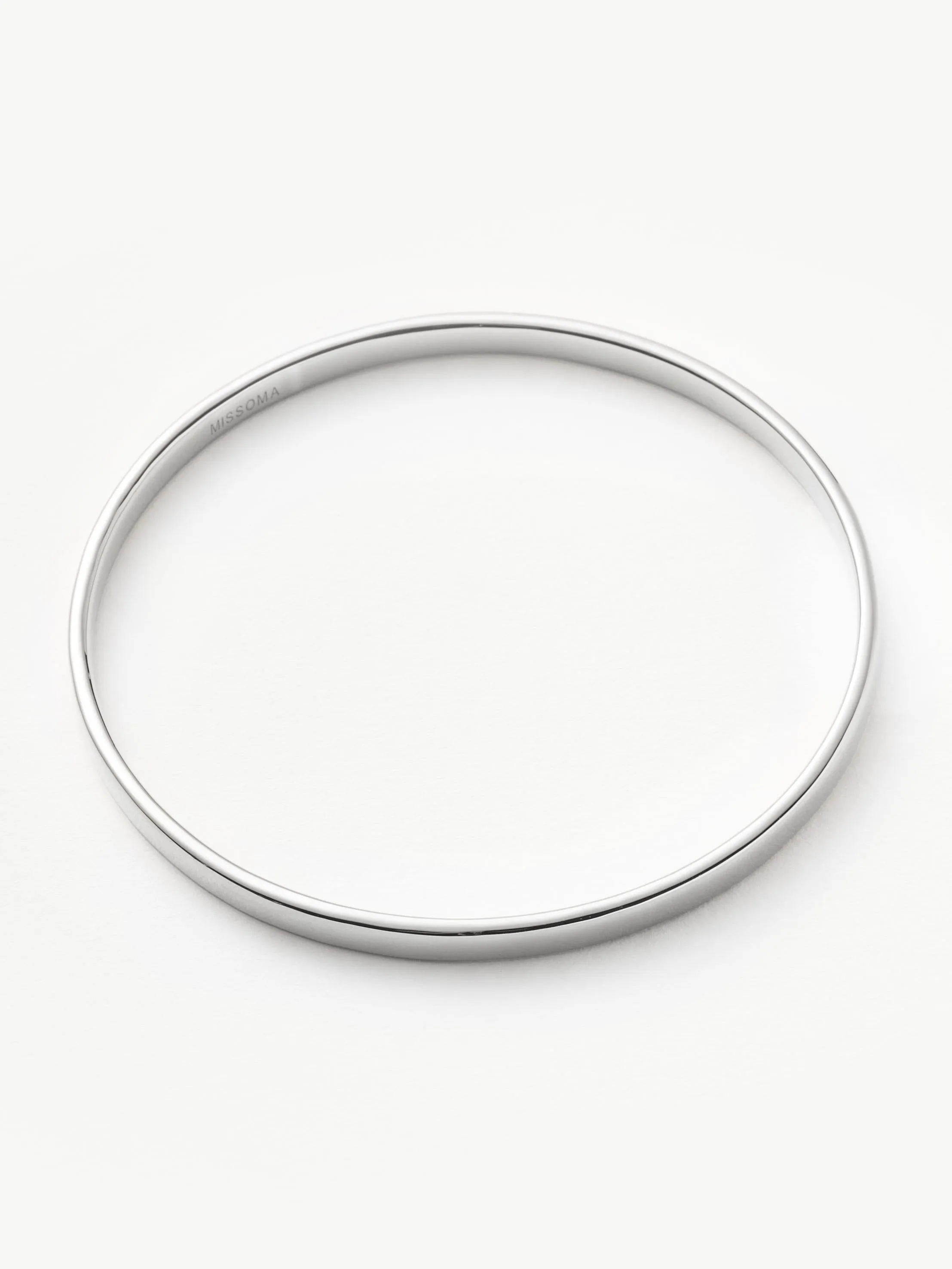 Classic Round Bangle | Silver Plated