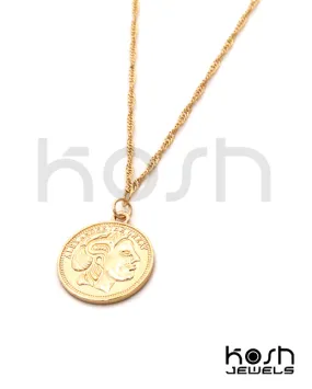 COIN PENDANT NECKLACE - ALEXANDER