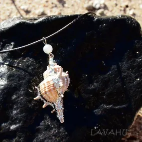 Conch Seashell Hawaiian Pendant Necklace