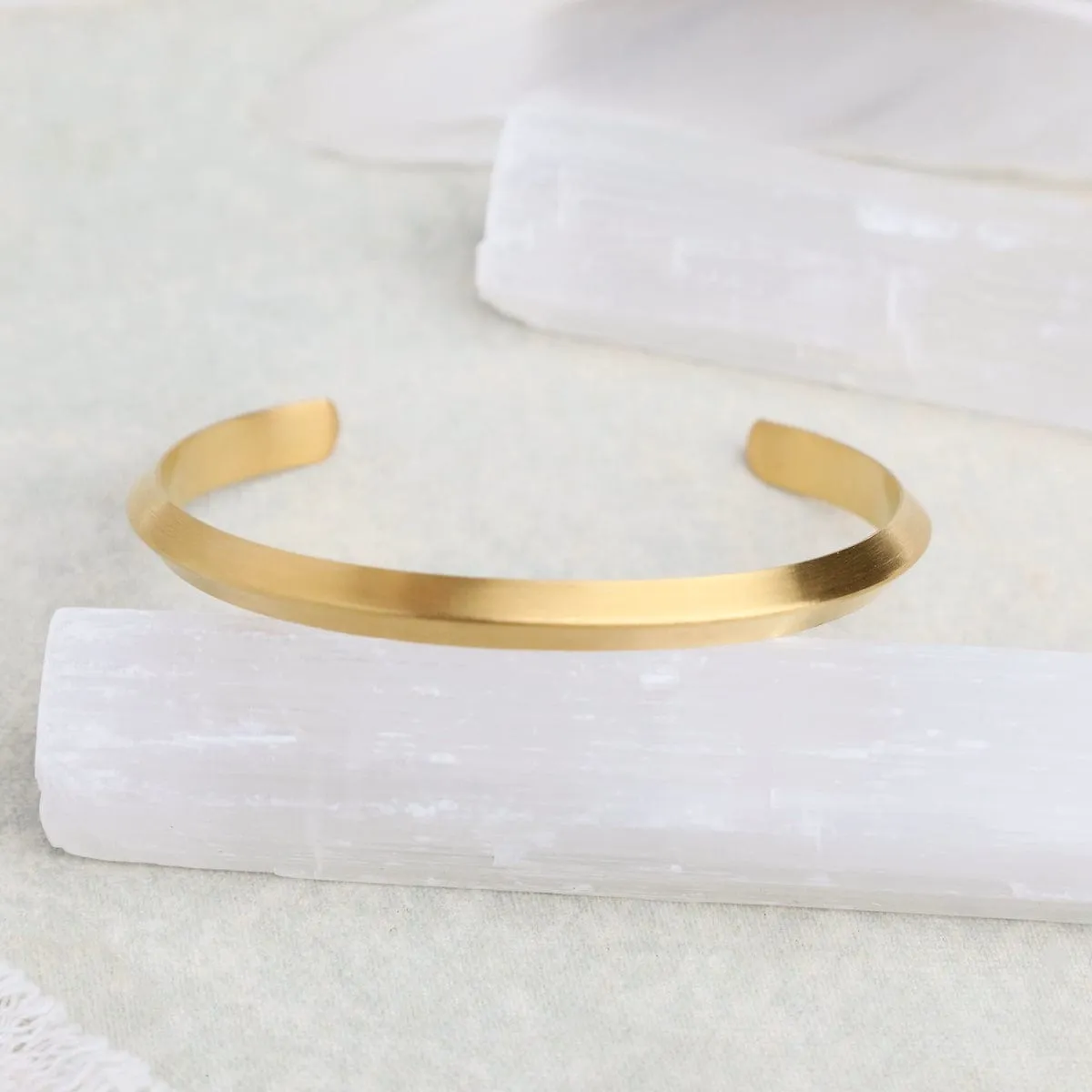 Daphne Brushed Rush Cuff Bracelet