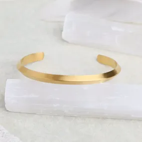 Daphne Brushed Rush Cuff Bracelet