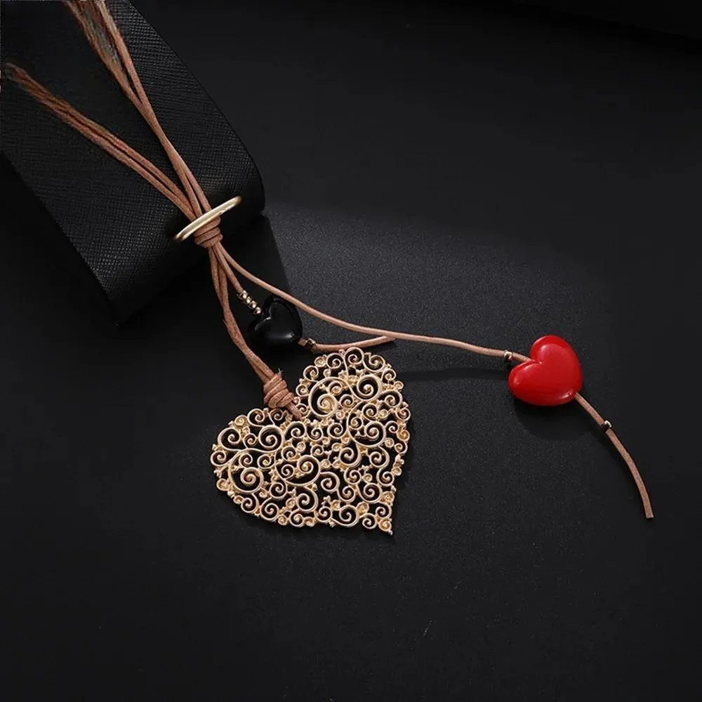 Fashion Gold Color Sweet Heart Necklace for Women