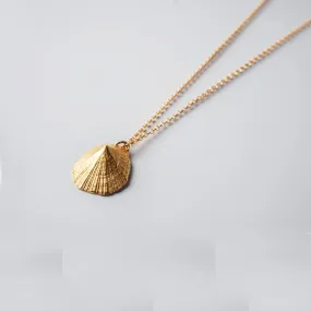 Favourite limpet - chain necklace - silver 925 - gold plated