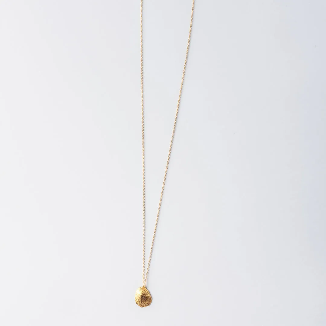 Favourite limpet - chain necklace - silver 925 - gold plated