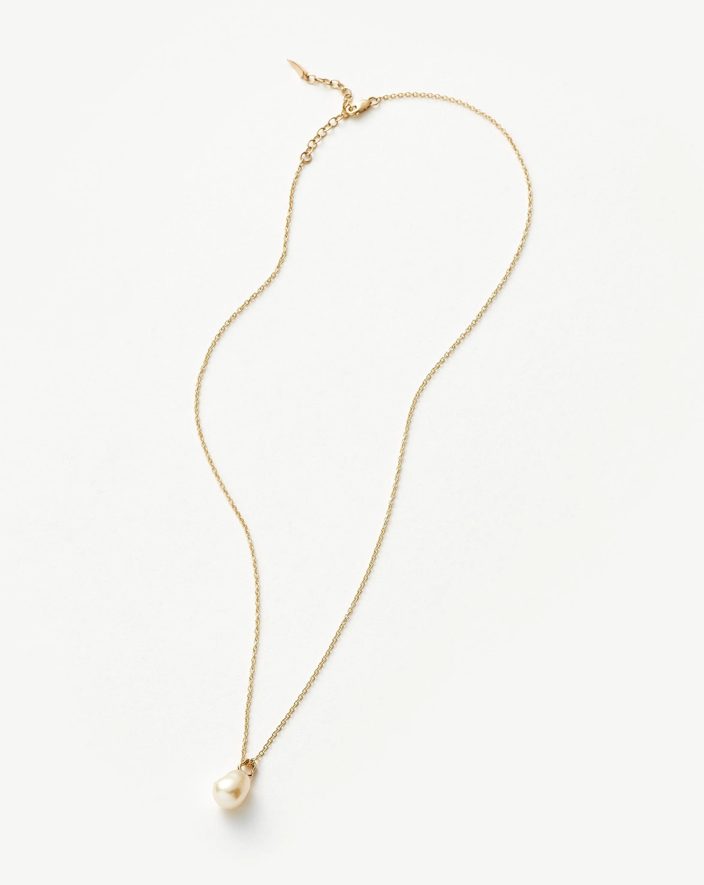 Fine Baroque Pearl Organic Pendant Necklace