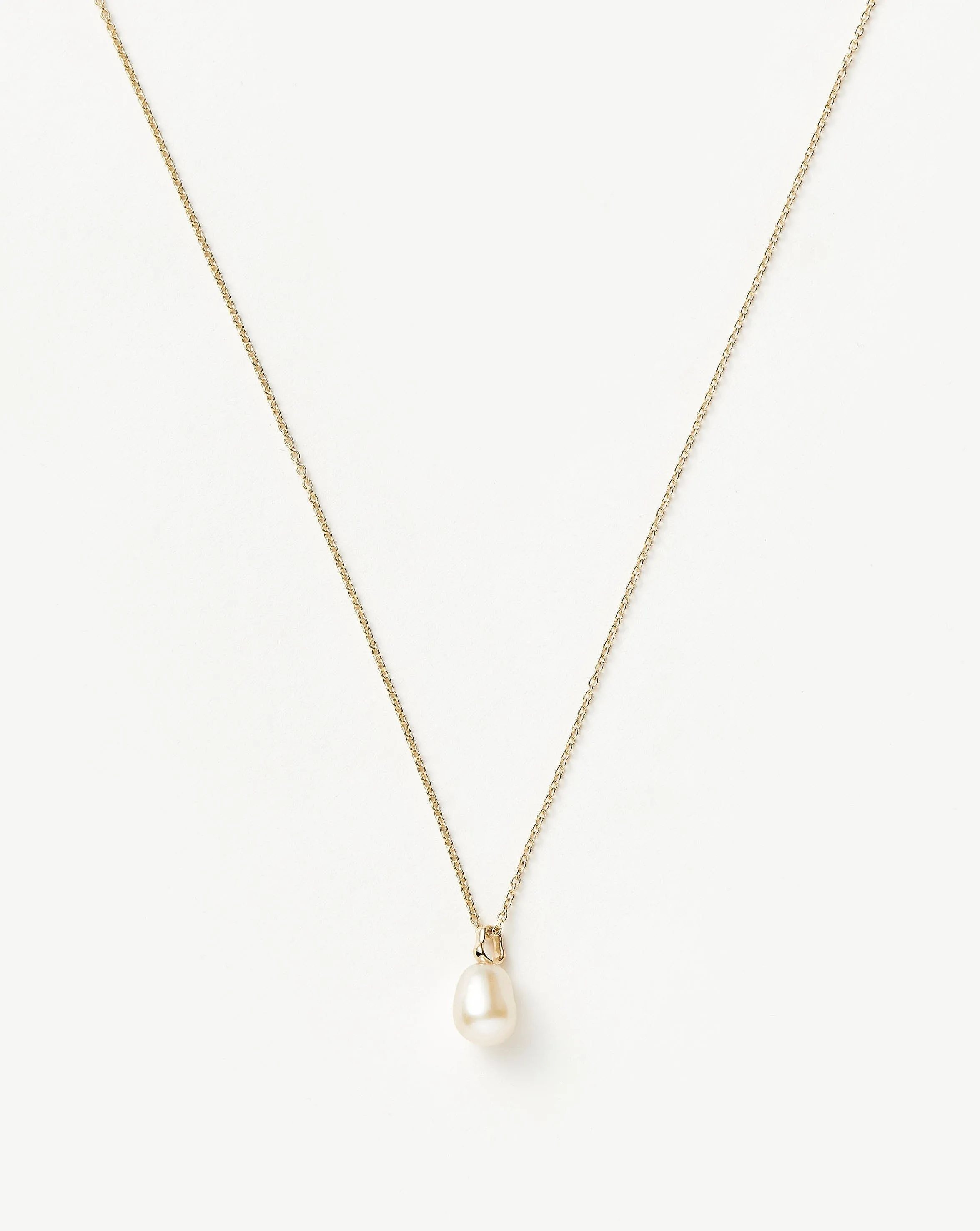 Fine Baroque Pearl Organic Pendant Necklace